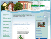 Tablet Screenshot of burghaun.de